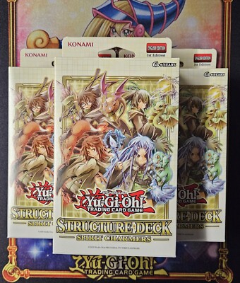 Yugioh Structure Deck x3 | Spirit Charmers | Factory Sealed-image