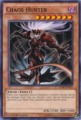 Chaos Hunter - SDMP-EN014 - Common - 1st Edition Near Mint Structure Deck: Maste-image