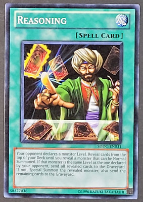 Yugioh TCG- Reasoning - SDDC-EN031 - NM - Unlimited - Spell, Structure Deck-image