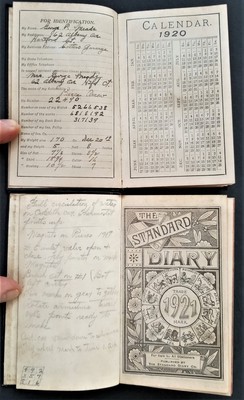 1920s LOT antique DIARY hartford ct GEORGE P MEADE 5pc diaries-image