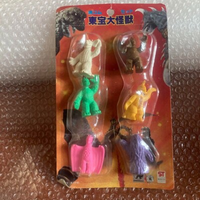 Yamakatsu Toho Kaiju Keshi Eraser Figure Godzilla Lot of 6 Figures Unopened-image