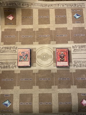 Yu-Gi-Oh! Lot of 3- Structure Decks 5ds And Playmat Rubber Egypt Mural Style-image