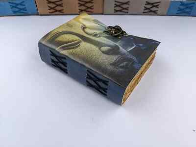 Vintage Leather bound Journal Antique Handmade Paper Notebook Diary Sketchbook-image