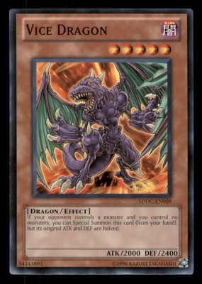 Yugioh Vice Dragon #SDDC-EN009 Structure Deck: Dragons Collide LP-image