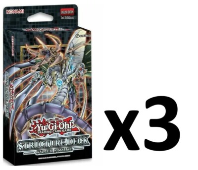 Yugioh TCG Cyber Strike 1st Edition Structure Deck 3x Lot (3 Decks) SEALED!-image
