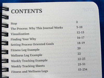 Fitness Workout Journal 234 Pages 8 3/8 x 6 3/4 Workout Log Book Goal Setting-image