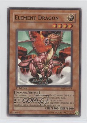 2005 Yu-Gi-Oh! Dragon's Roar Structure Deck 1st Edition Element Dragon 0p5r-image