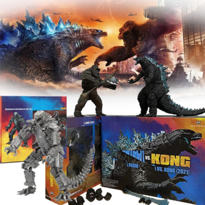 SHM Kong Godzilla vs Kong 2021 PVC Action Figure Kaiju Monster Toy Model Gift-image