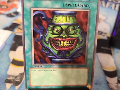 Yu-Gi-Oh! TCG Pot of Greed SD1 Structure Deck SD1-EN015 1st Edition DY 303-image