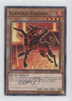 2019 Yu-Gi-Oh! Structure Deck: Soulburner 1st Edition Flamevell Firedog 0ob9-image