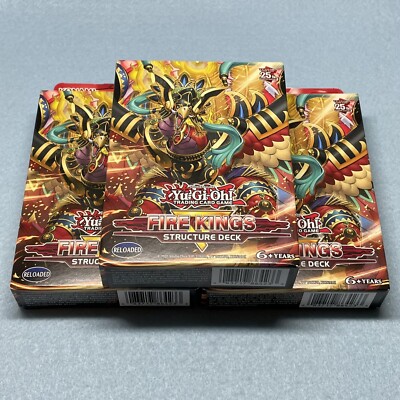 3x Yugioh Fire King Structure Deck 1st Ed Infinite Impermanence Solemn Judgment-image
