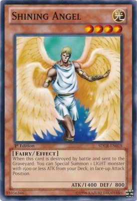Shining Angel - SDCR-EN018 - Common - 1st Edition Near Mint Structure Deck: Cybe-image