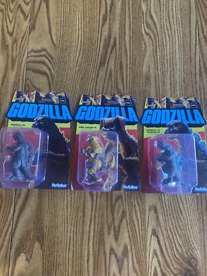 Super 7 Reaction Godzilla Figures Wave 6 Full Set Brand New-image