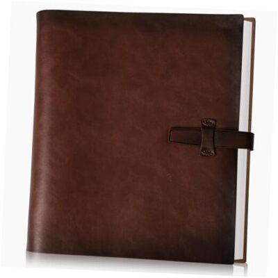 Photo Album 4x6 200 Photos, Genuine Leather Photo Albums with Writing Simple-image