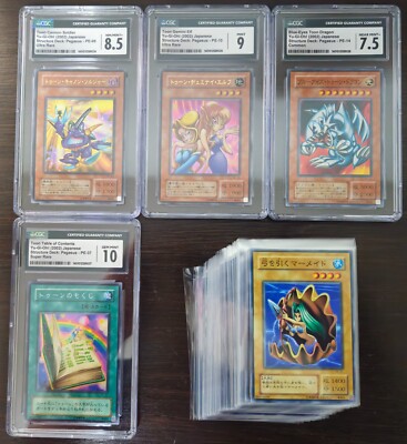 YUGIOH! 2002 Structure Deck Pegasus Complete + JY-09-10-14-37 (Cgc 8.5/9/7.5/10)-image