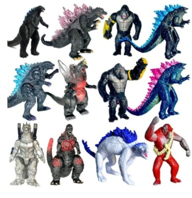Brand New Set of 12 Godzilla x Kong: The New Empire, Toys Action Figures-image