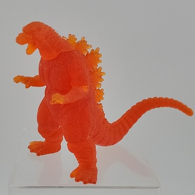 RARE Clear Red Burning Godzilla Meltdown Toho Kaiju 1995 Bandai Gojira 4