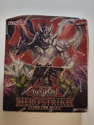 YUGIOH TCG! Structure Deck: HERO Strike Box of 8 Decks Unlimited Display-image