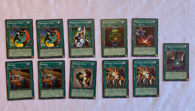 Yu Gi Oh Yugioh Structure Deck Dragons Roar Lot 11 Spell Cards Pot Of Greed-image