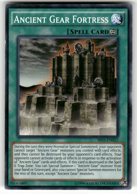 Ancient Gear Fortress Structure Deck: Machine Reactor Yugioh Lightly played-image