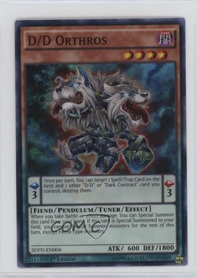 2017 Yu-Gi-Oh! Pendulum Domination Structure Deck 1st Edition D/D Orthros f7d-image