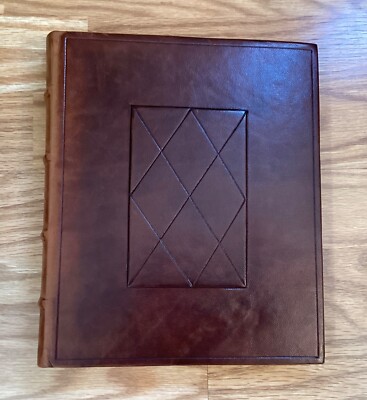 IL PAPIRO Italian Leather Bound 30 Page Acid Free Photo Album-image