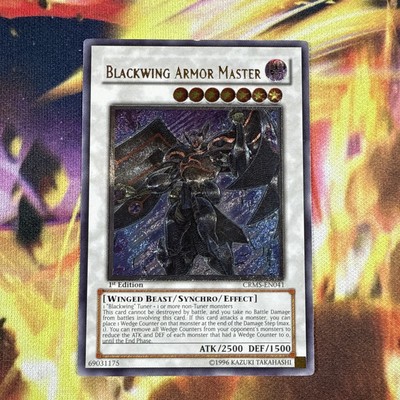 Yugioh Blackwing Armor Master Ultimate Rare 1st Ed CRMS-EN041-image