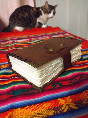 Dark Brown Leather Bound Journal-image