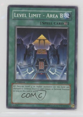 Level Limit - Area B 1st Ed. YuGiOh laze of Destruction Structure Deck 2005 0yj1-image