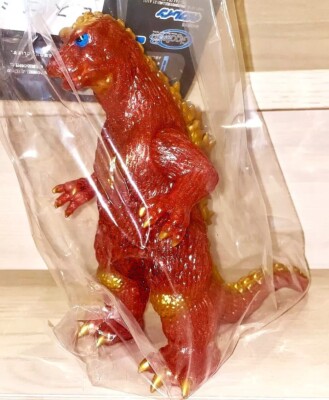 GIGABRAIN CLEAR RED wRED GLITTER & GOLD GODZILLA 1964 TOYFEST XCLSV USA SELLR-image