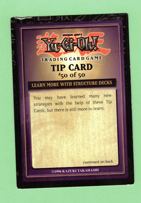 YUGIOH TIP CARD #50 OF 50 