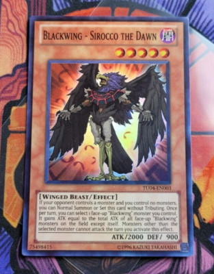 ✨Blackwing - Sirocco the Dawn Super Rare TU04-EN003 Yugioh Card English Turbo #3-image