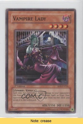 2005 Yu-Gi-Oh! Zombie Madness Structure Deck 1st Edition Vampire Lady READ 0b0-image
