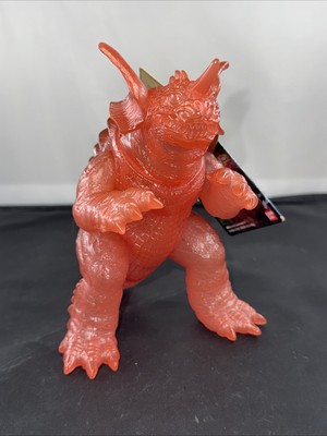2001 BANDAI 6” 2002 BARAGON WITH TAG Vinyl Figure CLEAR RED THEATER EXCLUSIVE-image