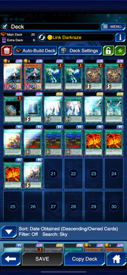 Yu gi oh duel links Full sky striker deck and skill meta tier list deck-image