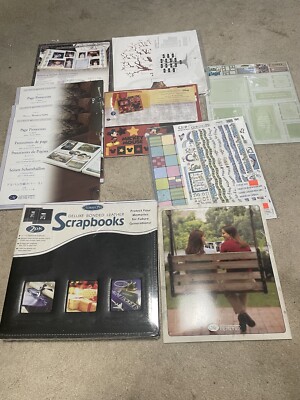Scrapbook Lot. Creative Memories, Leather Books, Page Protectors, Disney-image