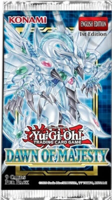 Yu-Gi-Oh Cards - Dawn of Majesty - Booster PACK (9 Cards) - Sealed-image