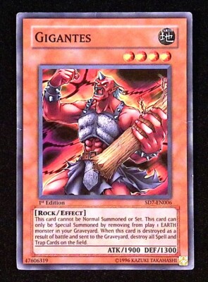 Gigantes YuGiOh Structure Deck Invincible Fortress Rock Effect Common-image