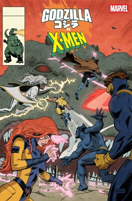 GODZILLA VS. X-MEN #1 PAOLO RIVERA GODZILLA KING OF THE MONSTERS (MARVEL 2025)-image