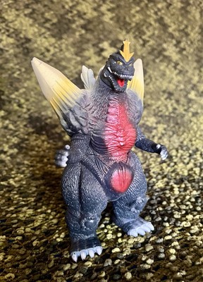 1998 BANDAI SPACEGODZILLA 6” Vinyl Figure Movie Monsters Series Gold Crystals-image