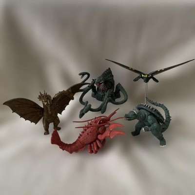 HG Series Godzilla Figure Lot 5: King Ghidorah Biollante Anguirus Battra Ebirah-image