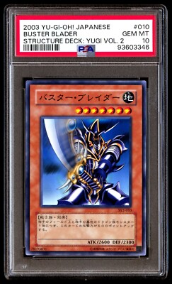 PSA 10 Gem Mint Buster Blader SY2-010 Structure Deck Yugi Vol 2 2003 Japanese-image