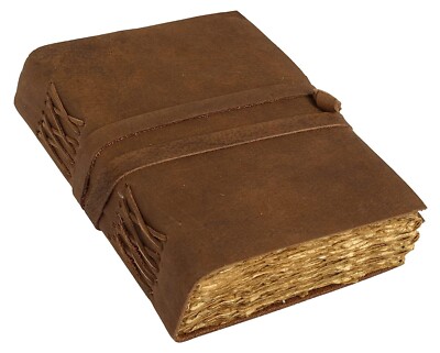 Vintage Style Personalized Leather Journal - Antique Handmade Bound Journal With-image