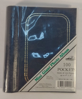 NEW Pioneer red Mini Giant Photo Album 100 pocket 4x6 inch blue picture book-image