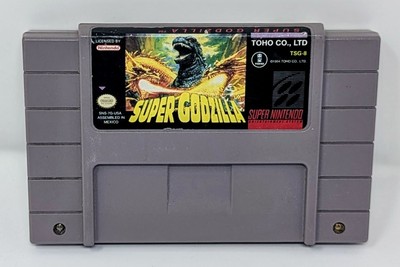 Super Godzilla (Super Nintendo SNES, 1994) Authentic - Tested & Working!-image