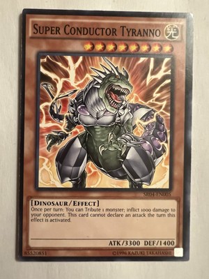 Super Conductor Tyranno - SR04-EN005  - NM YuGiOh!  Dinosmashers Fury Card-image