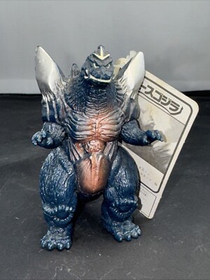 1994 YUTAKA 4” SPACEGODZILLA WITH TAG Godzilla Mini Figure Japan Import-image