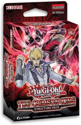 DECK ONLY YuGiOh! The Crimson King Structure Deck Brand New-image