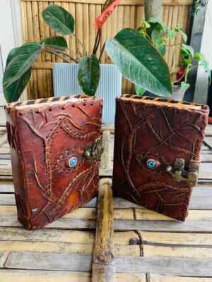 Goat Handmade Leather Journal beautiful Eye Journal 2025 Deal-image