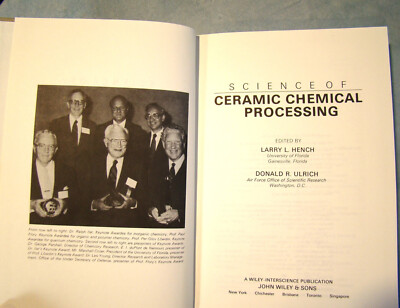 Science Of Ceramic Chemical Processing ~1986 HC~ Hench Polymer Silicon Gel 🧪-image